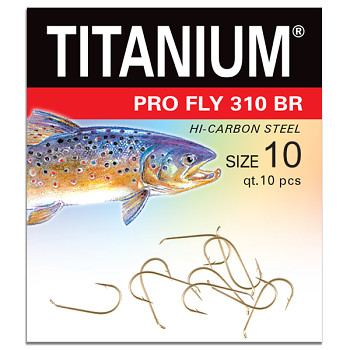 Háček Titanium PRO FLY 310BR - 10ks / vel. 10