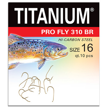 Háček Titanium PRO FLY 310BR - 10ks / vel. 16