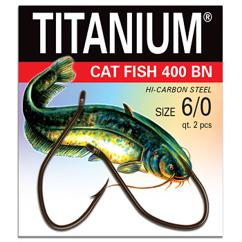 Háček Titanium CAT FISH - 2ks / vel. 6/0