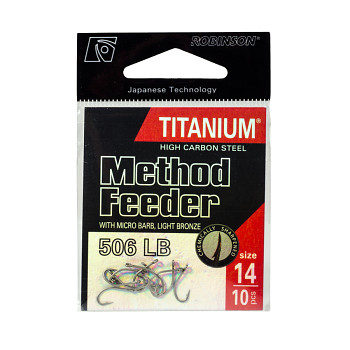 Háček Titanium Method Feeder 506 - 10ks / vel. 14
