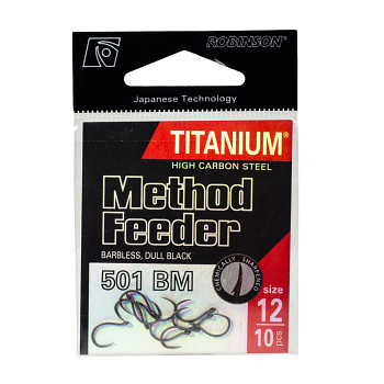 Háček Titanium Method Feeder 501 - 10ks / vel. 10