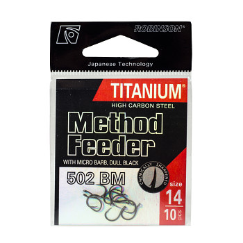 Háček Titanium Method Feeder 502 - 10ks / vel. 16