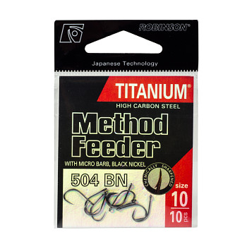 Háček Titanium Method Feeder 504 - 10ks / vel. 12