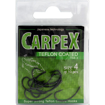 Háček Carpex Teflon Super Strong 3 / vel. 8 - 10ks