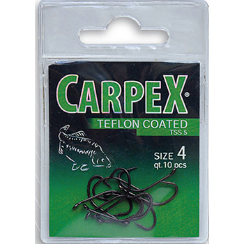 Háček Carpex Teflon Super Strong 5 / vel. 8 - 10ks