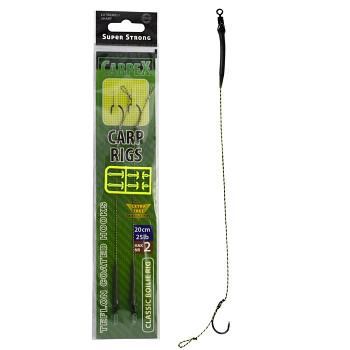 Návazec kaprový Anti Eject 20cm, 15lbs / vel. háčku 8 - 2ks