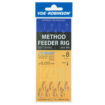 Návazec na vlasci VDE-R s gumkou  MF 503BN vel. 10 / prům. 0.218mm - 8ks