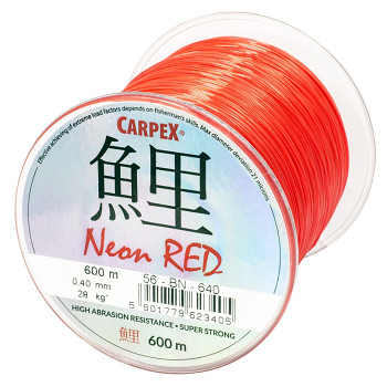 Vlasec Carpex Neon Red 0.36mm / 600m