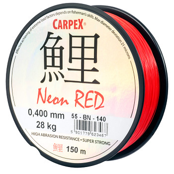 Vlasec Carpex Neon Red 0.36mm / 150m