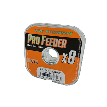 Pletená šňůra VDE-R Pro Feeder X8 0.12mm / 10m - hnědá