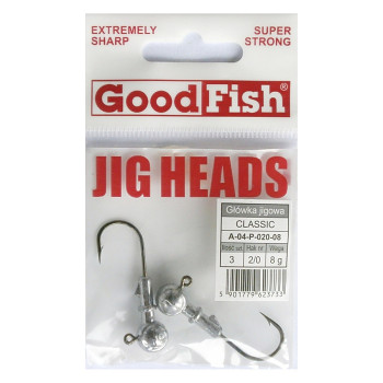 Jigové hlavičky GoodFish vel. 8/0 / 18g - bal.2ks