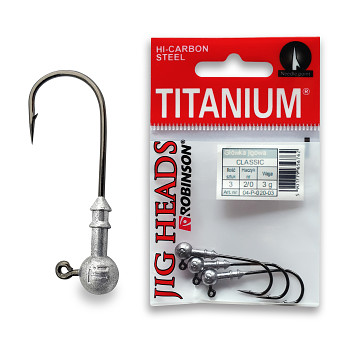Jigové hlavičky  Titanium vel. 2/0 / 10g - bal.3ks RBN