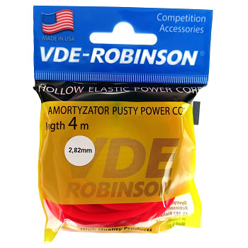 Amortizátor latexový VDE-R 800%  dutý / 2.82mm - 4m - červený