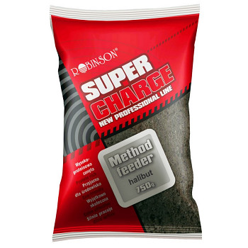 Vnadící směs Robinson Method Feeder Super Charge / halibut - 0,75kg