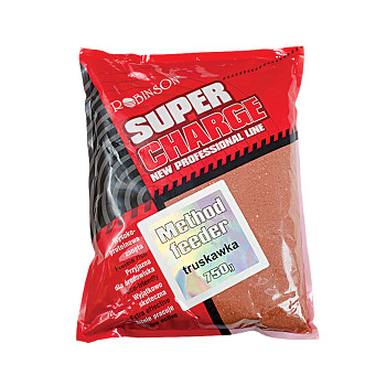 Vnadící směs Robinson Method Feeder Super Charge - Jahoda - 0,75kg