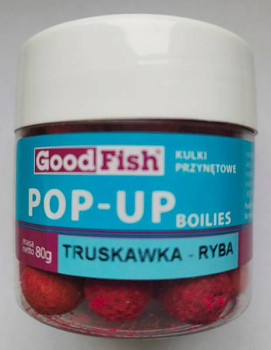 Boilies Pop-up 16mm / Jahoda - Ryba - 80g