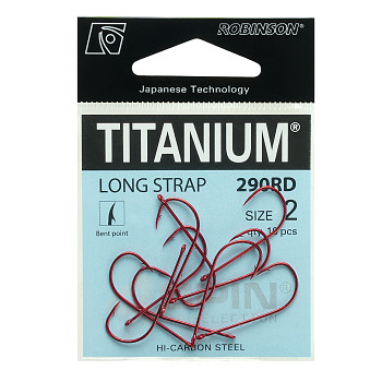 Háček Titanium LONG STRAP 290RD - 10ks / vel. 4
