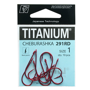 Háček Titanium CHEBURASHKA 291RD - 10ks / vel. 4