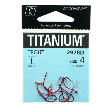 Háček Titanium TROUT 292RD - 10ks / vel. 8