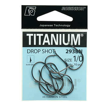 Háček Titanium DROP SHOT 293BN - 10ks / vel. 4